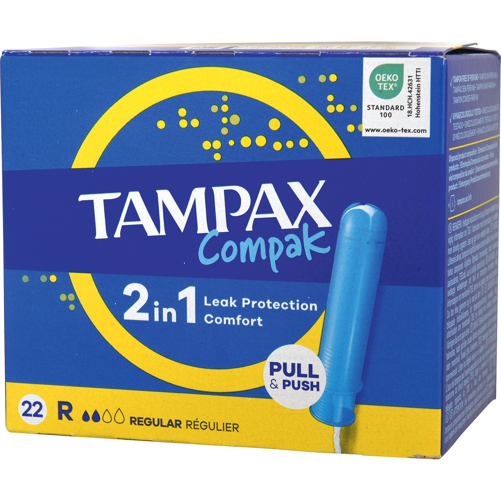 Tampax Compak Tampons Regular 22 Stück