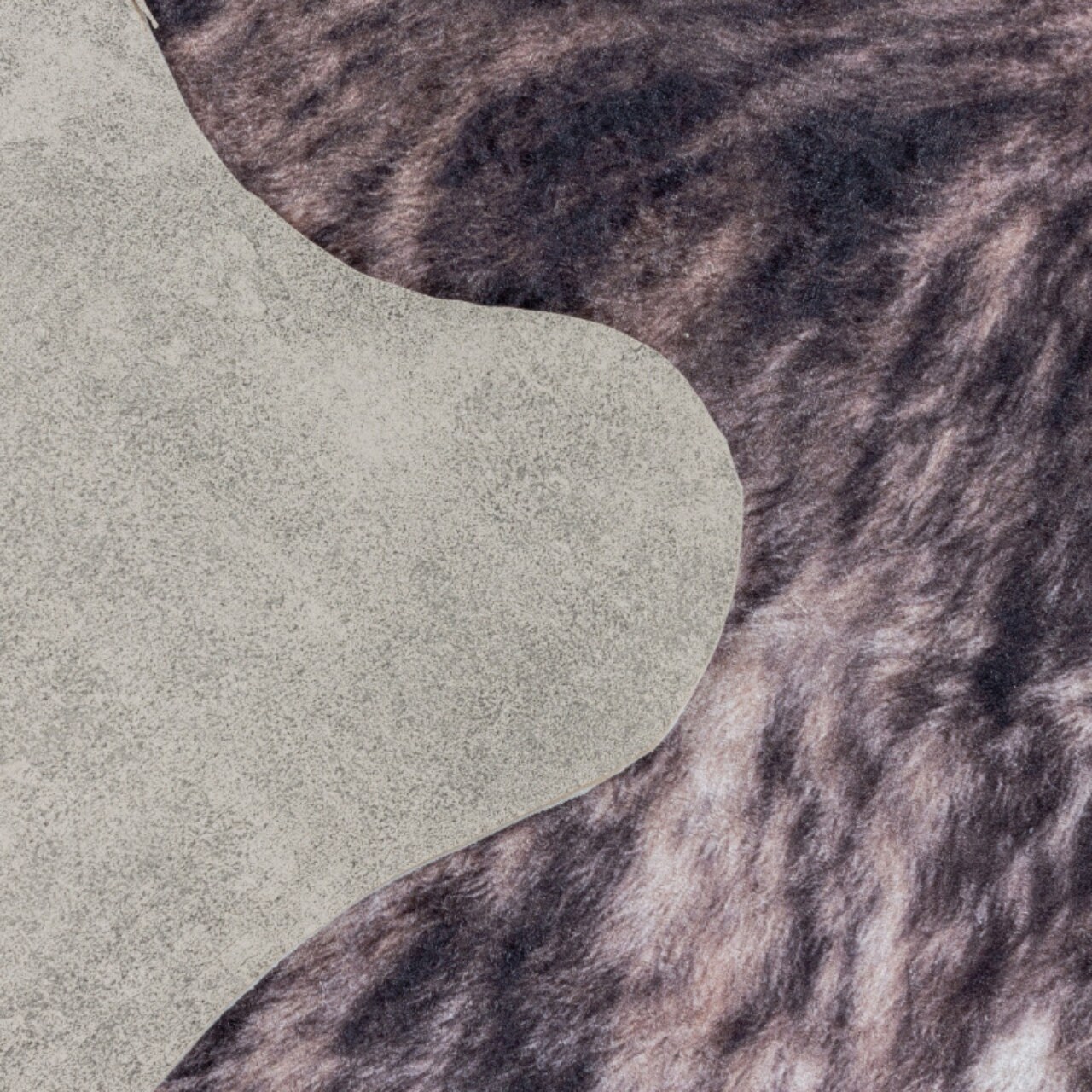 Fellimitat Teppich 5 mm in Verschiedene Farbe und Größen