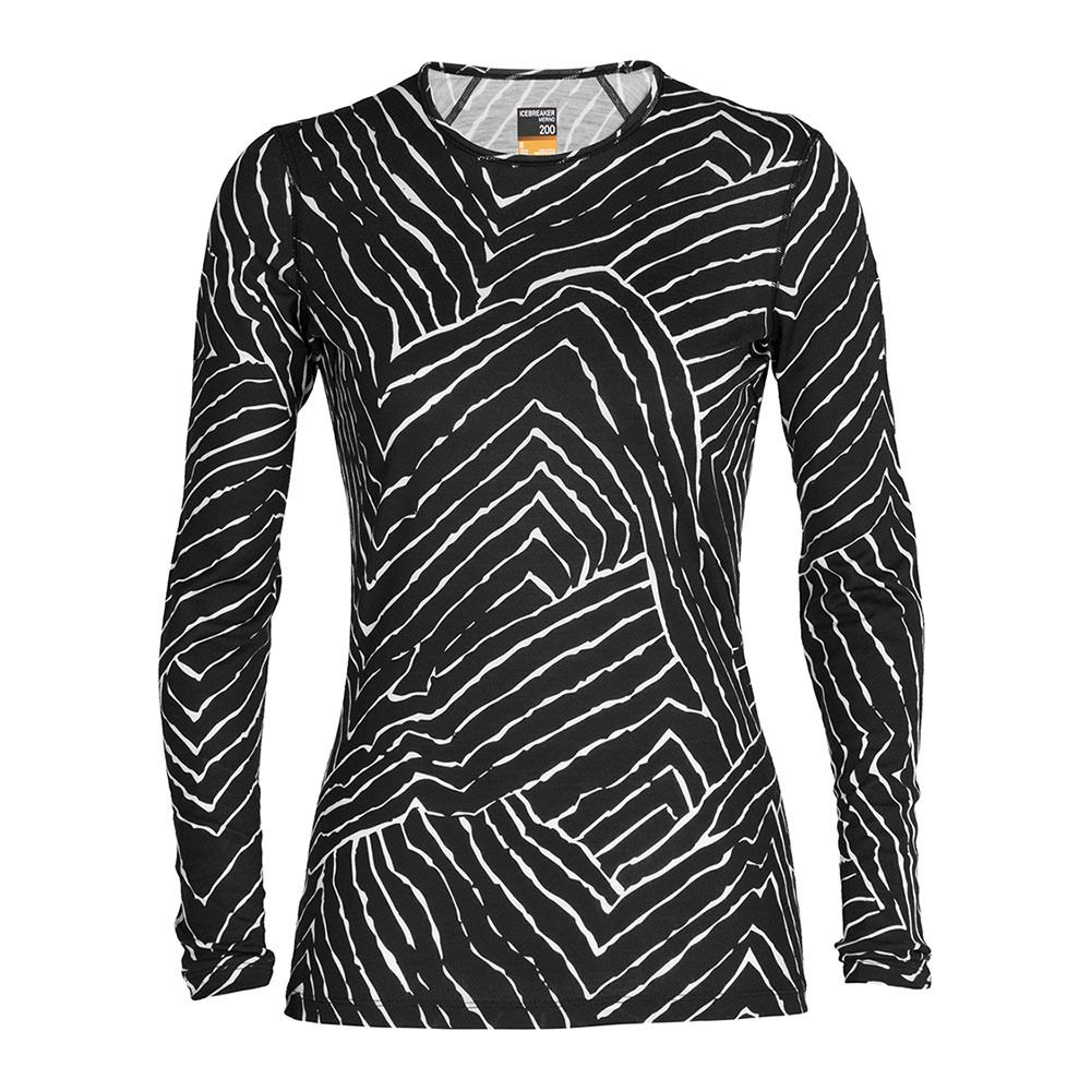 Icebreaker 200 OASIS MERINO - Sous-couche Femme black