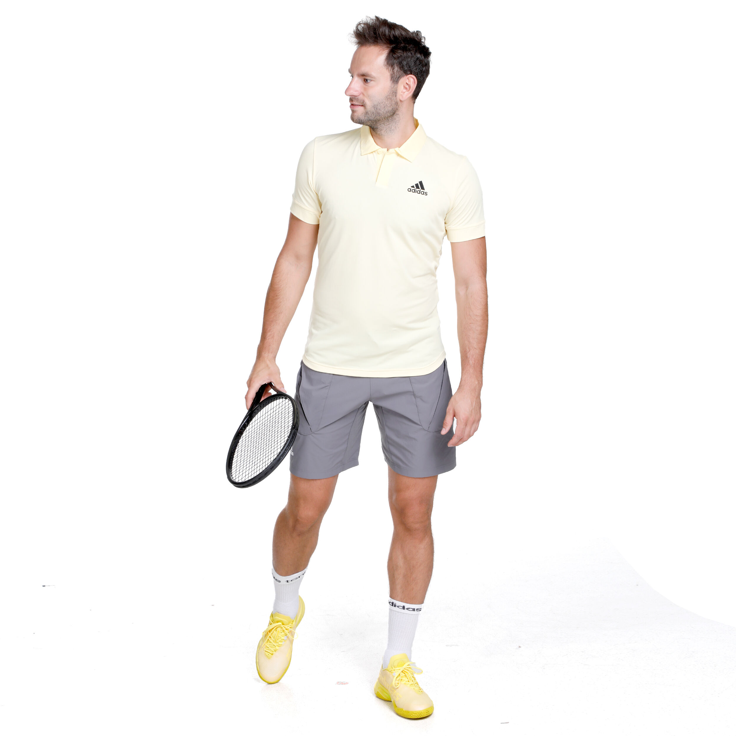 adidas New York Polo Hommes - Jaune