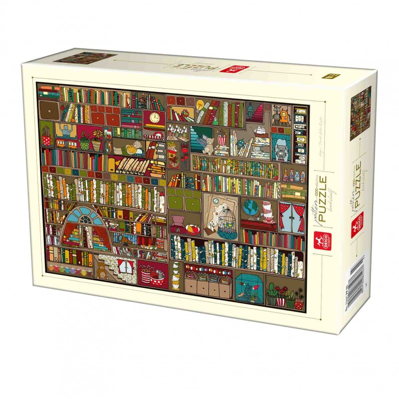 Puzzle 1000 pièces - Pattern-bookshelf