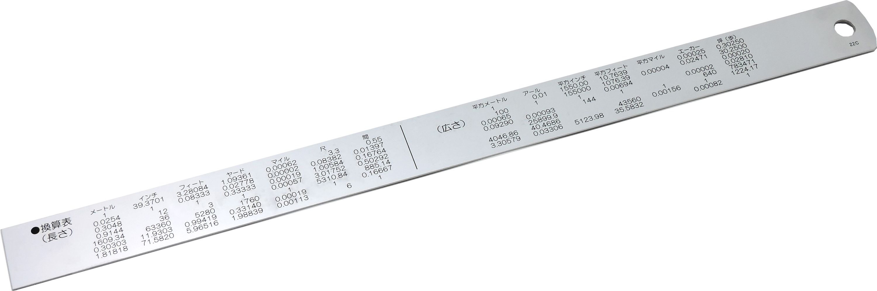 FAMEX 12524 Shinwa Edelstahllineal 30 cm – mit Pick-up 13134