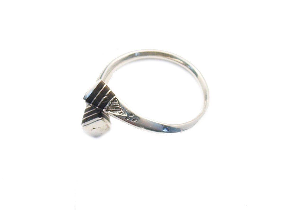 Bague Touareg argent avec ébène
