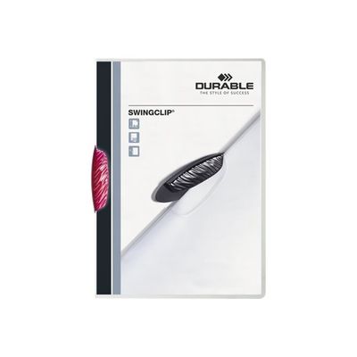 Durable Swingclip - Chemise à clip - A4 - rouge