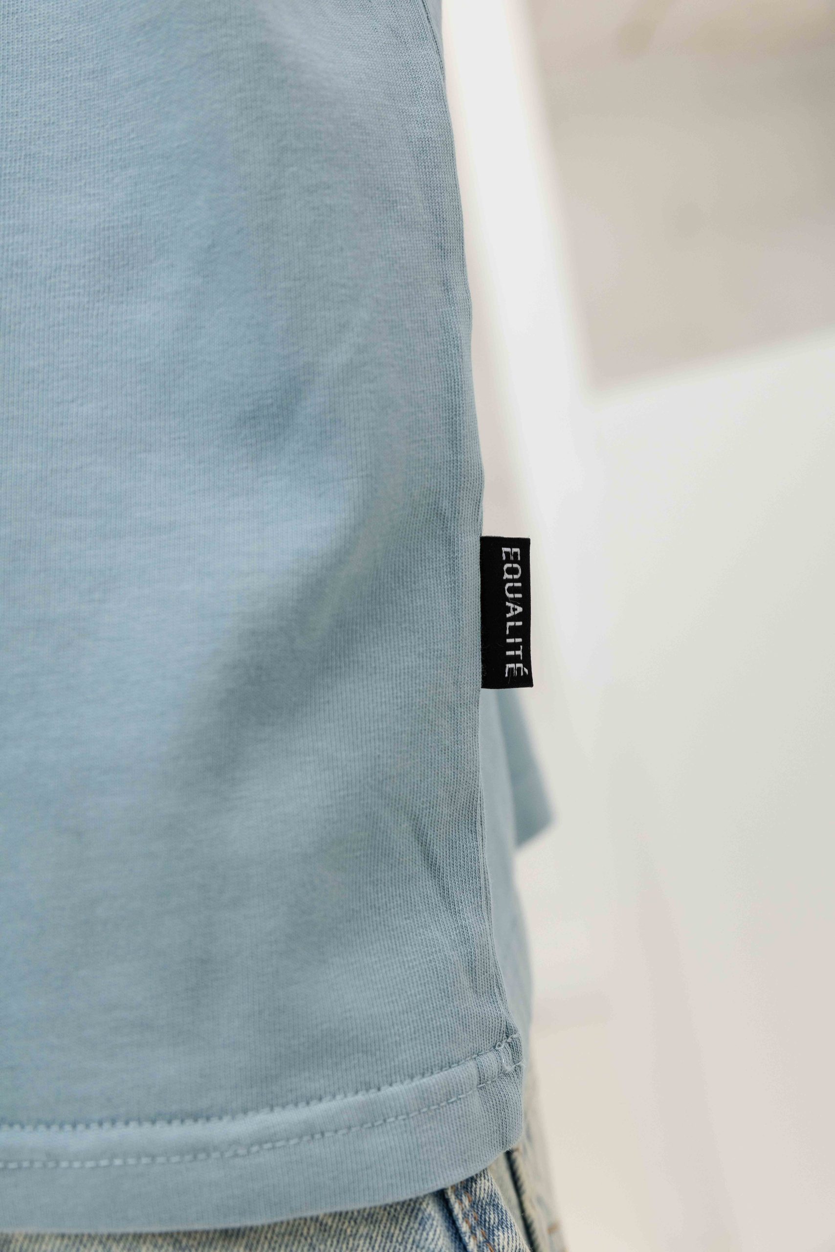 Equalité Yuki Boxy T-Shirt Heren Lichtblauw
