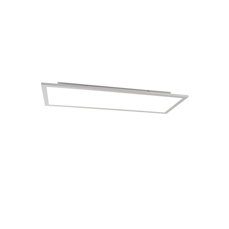 Modern LED paneel staal 80 cm incl. LED - Liv