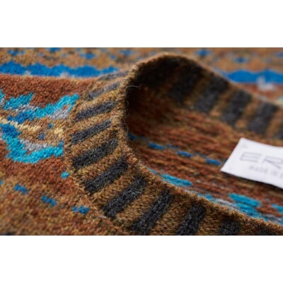 Herrenpullover gemustert, Braun