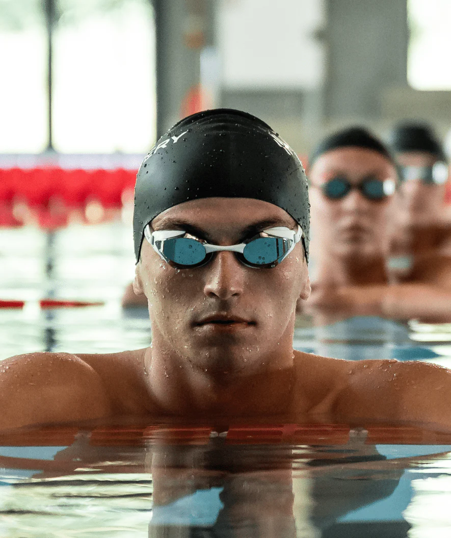 Watery Elite svømmebriller - Poseidon Ultra Mirror - Lilla/sølv