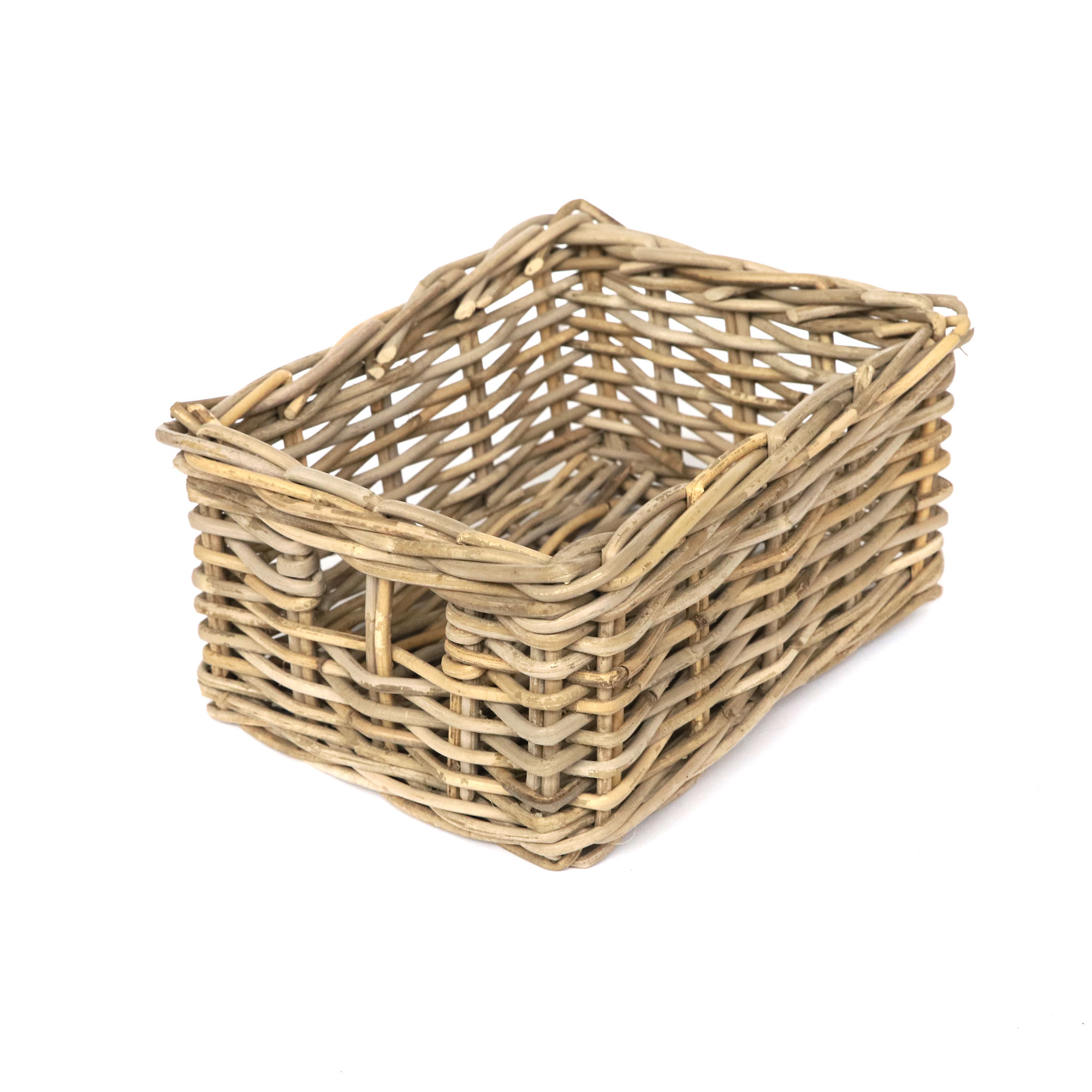 Rattankorb 3er-Set, natur, B 33 cm, L 37 cm, H 18 cm von fischer's lagerhaus