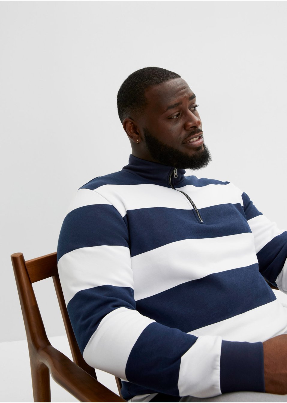 Sweat-shirt col camionneur