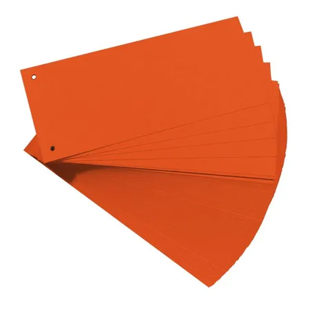 Herlitz Trennstreifen, für DIN A4, Manila-Karton, orange
