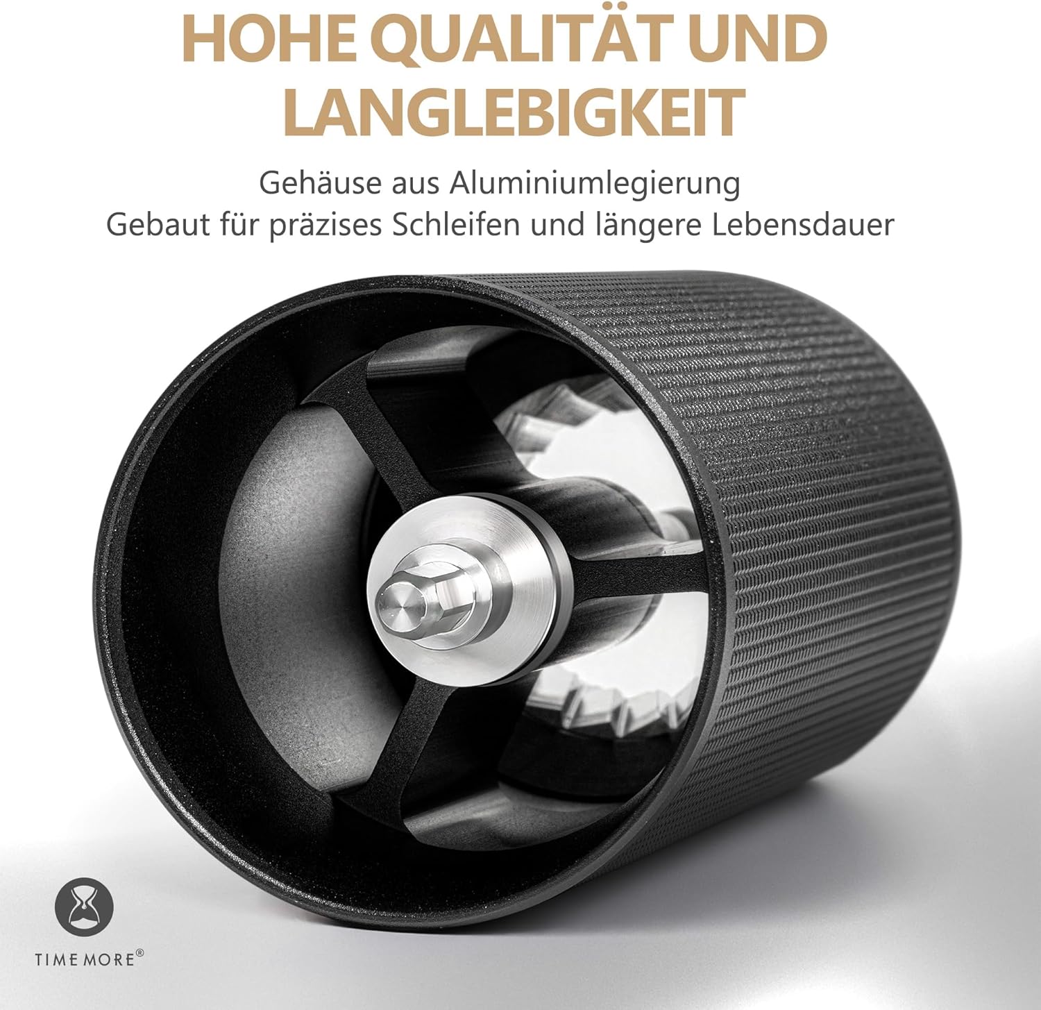 TIMEMORE Chestnut C3s MAX Kaffeemühle Manuell, Upgrade Integrierte Ganzmetallgehäuse, Handkaffeemühle mit klappbarem Griff, für Espresso bis French Press, Schwarz