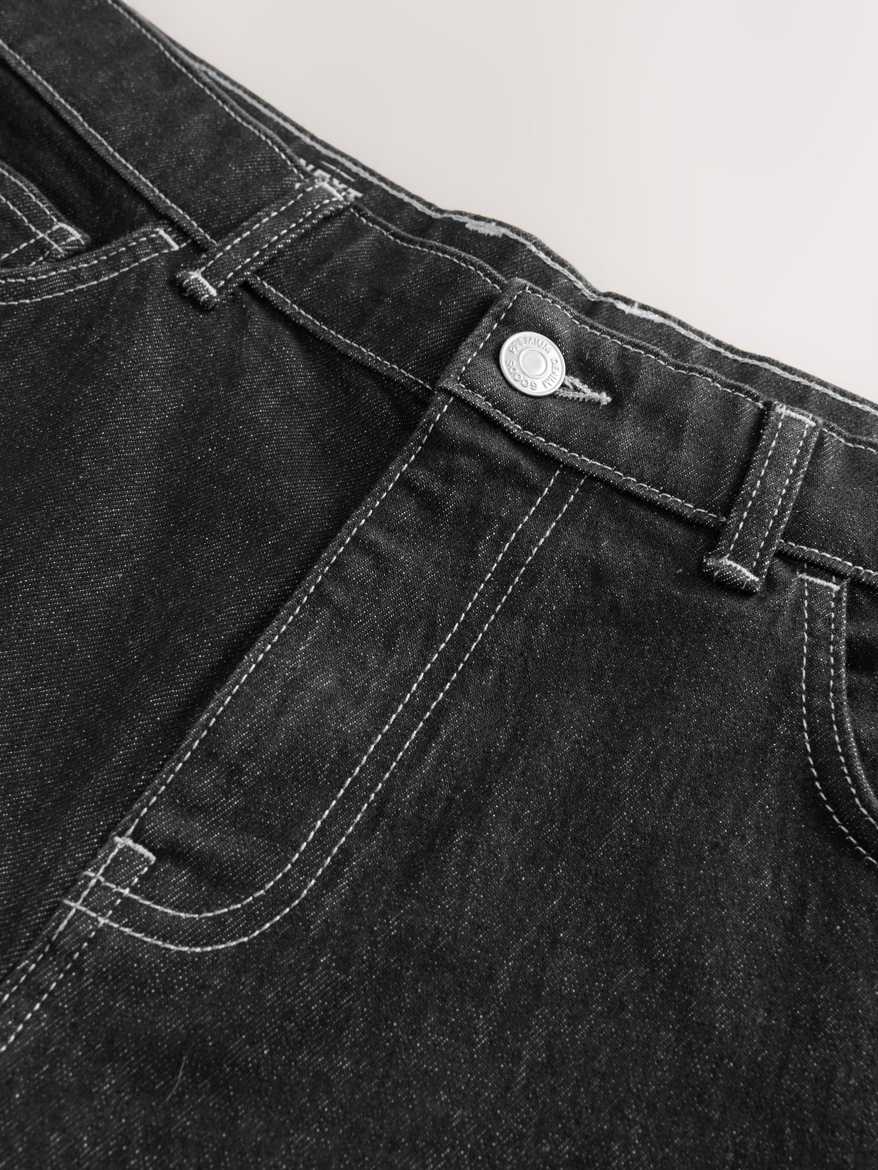 Zwart - EDIT Jort denim shorts
