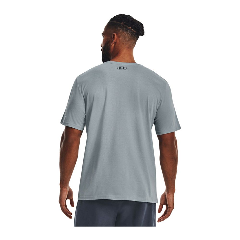 Under Armour UA GL FOUNDATION - Tee-shirt Homme harbor blue/harbor blue/white