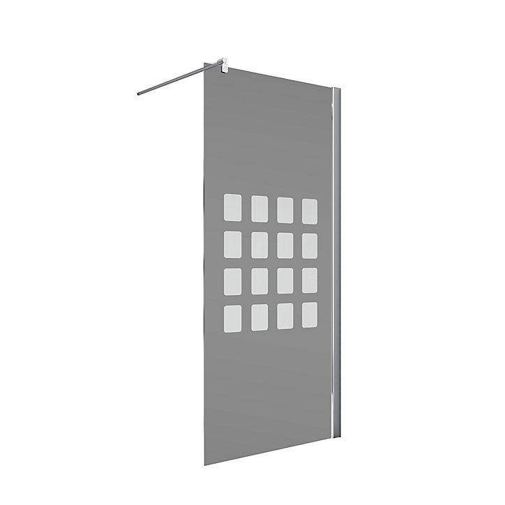 Paroi latérale fixe pour porte de douche pivotante 80 cm NewStyle Schulte verre transparent anticalcaire Cubic anthracite