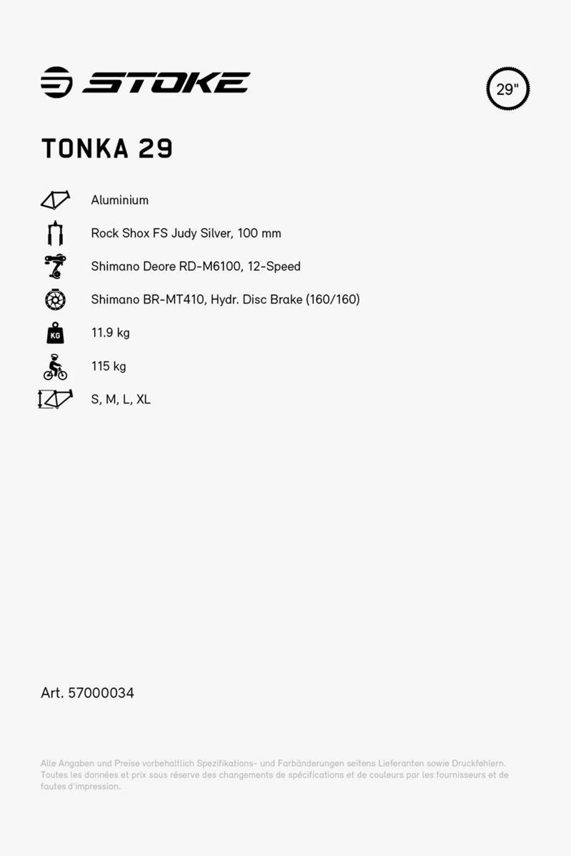 Stoke Tonka 29 Mountainbike 2024