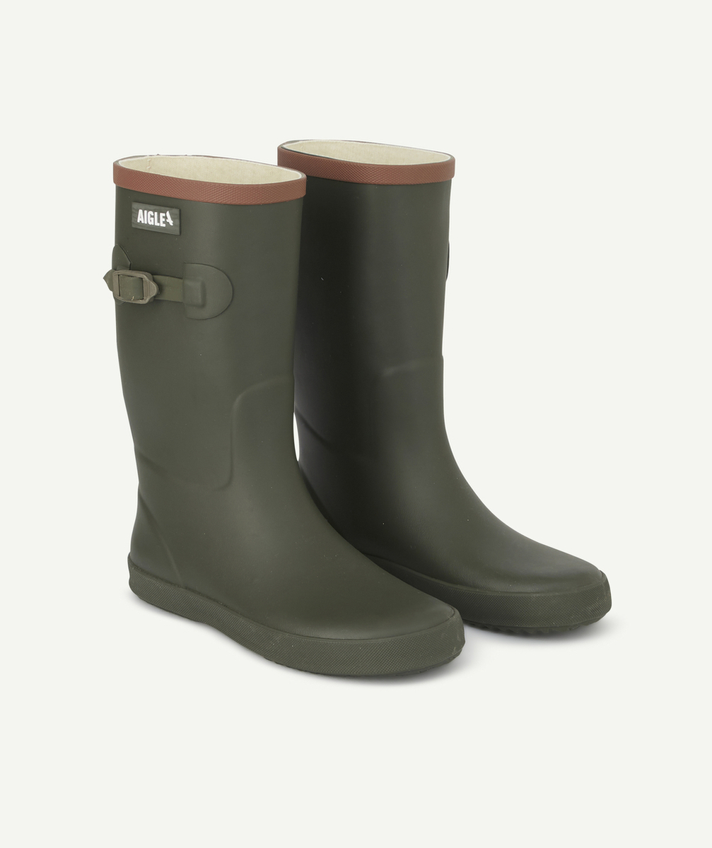 AIGLEBOTTES EN CAOUTCHOUC KAKI