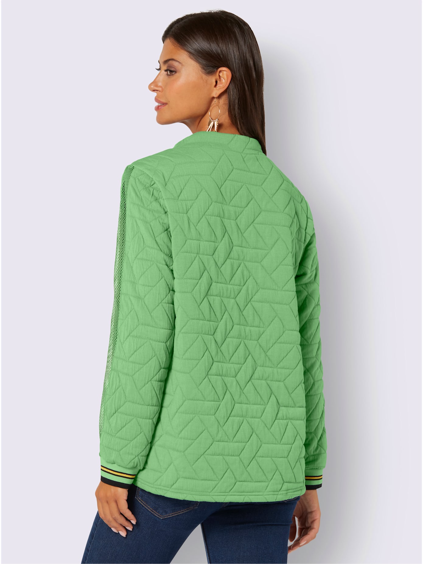 Sweat-shirt jacquard en jersey tendance