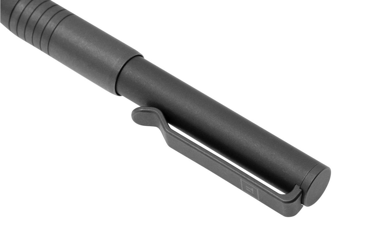 Big Idea Design Ti Pocket Pro Pen TI-PP-SW Stonewashed Titanium, auto adjusting everyday carry pen