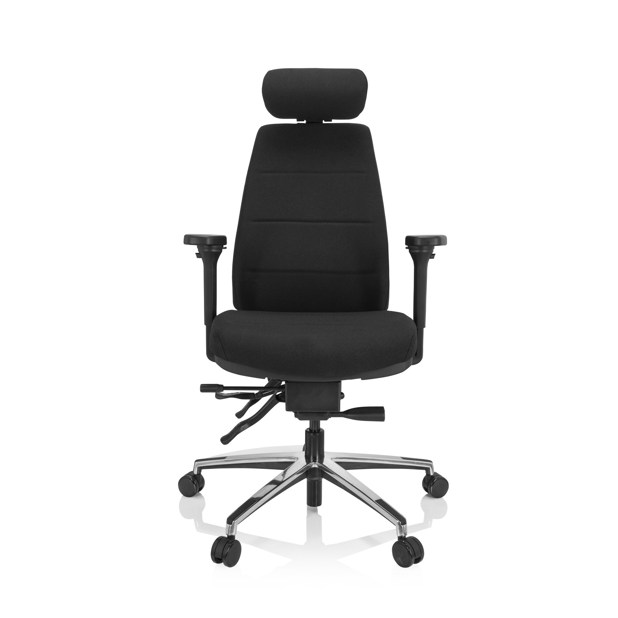 Profi Bürostuhl PHOENIX PRO I Stoff mit Armlehnen (höhenverstellbar) hjh OFFICE