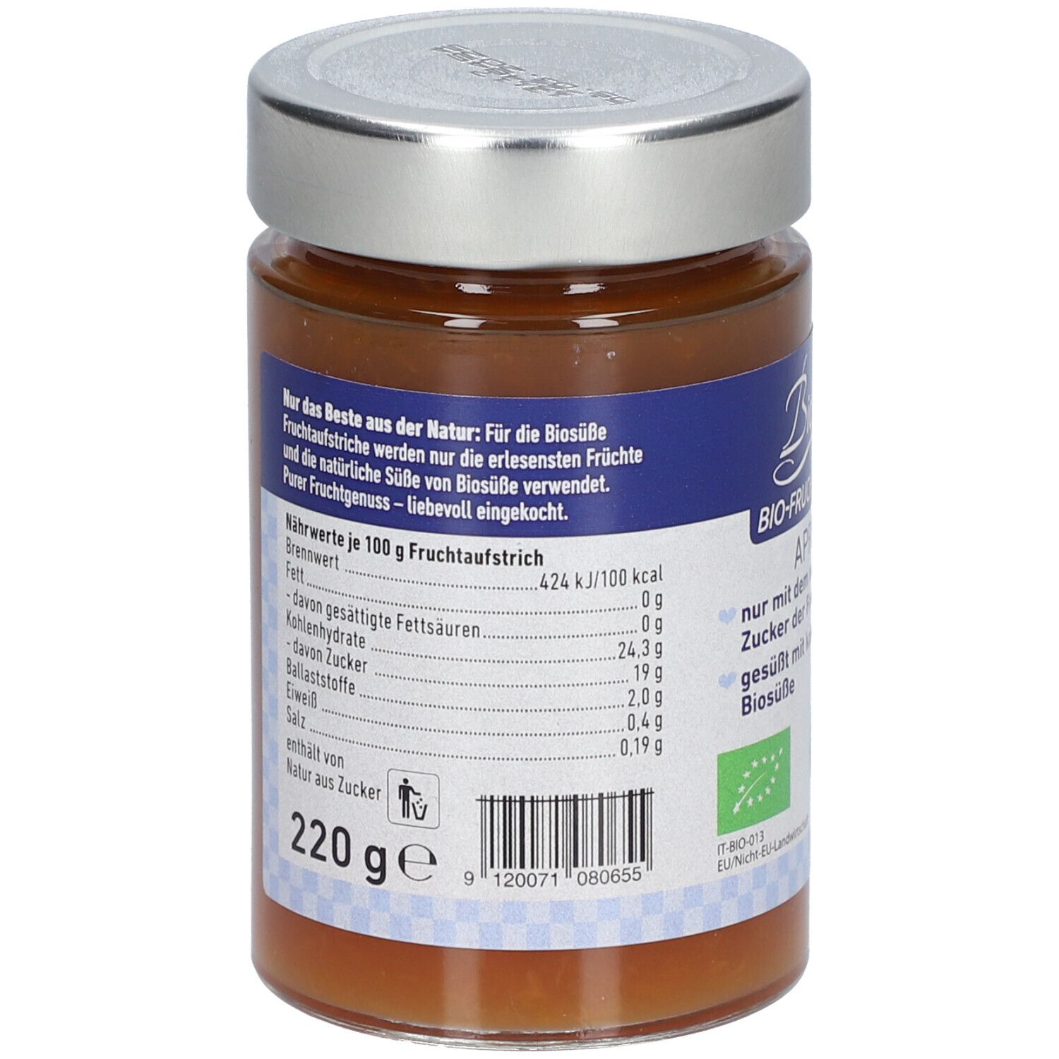 BIOSÜSSE Bio-Fruchtaufstrich Aprikose