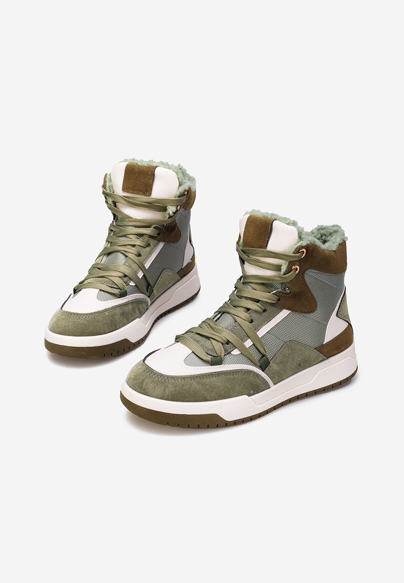 Baskets d'hiver pour femmes vert Kaleria
