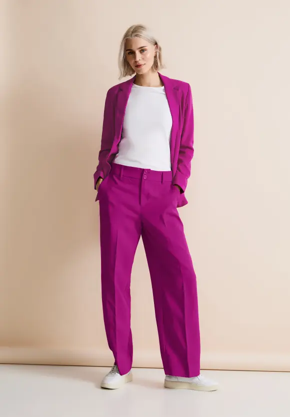 Casual Fit Hose - magenta pink