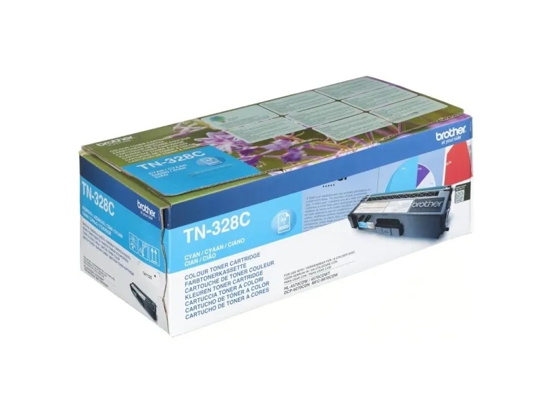 Brother TN328C - Cyan - original - tonerpatron - for Brother DCP-9270CDN, HL-4570CDW, HL-4570CDWT, MFC-9970CDW