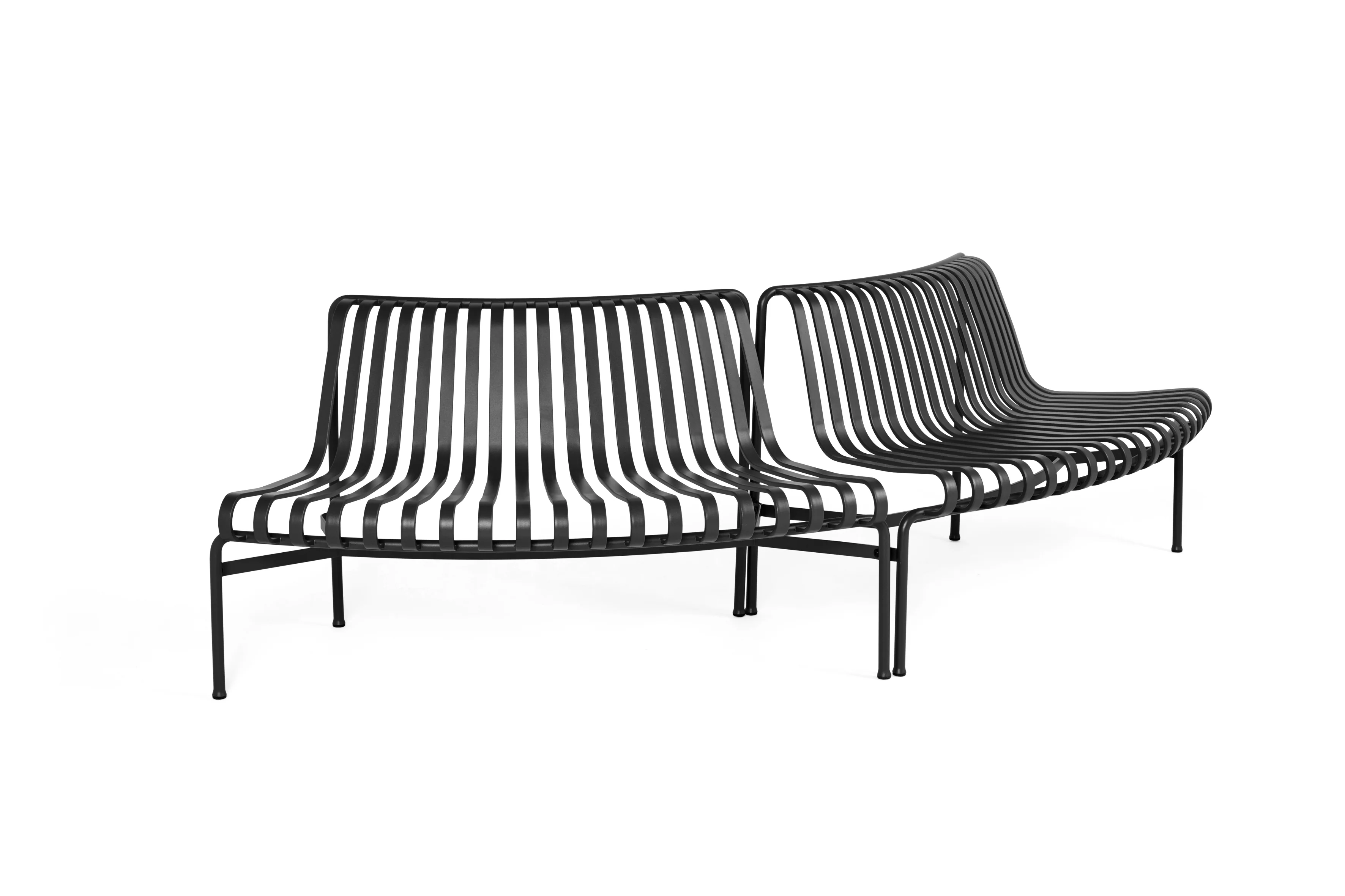 HAY  Palissade Park Dining out-out havebænk - Anthracite