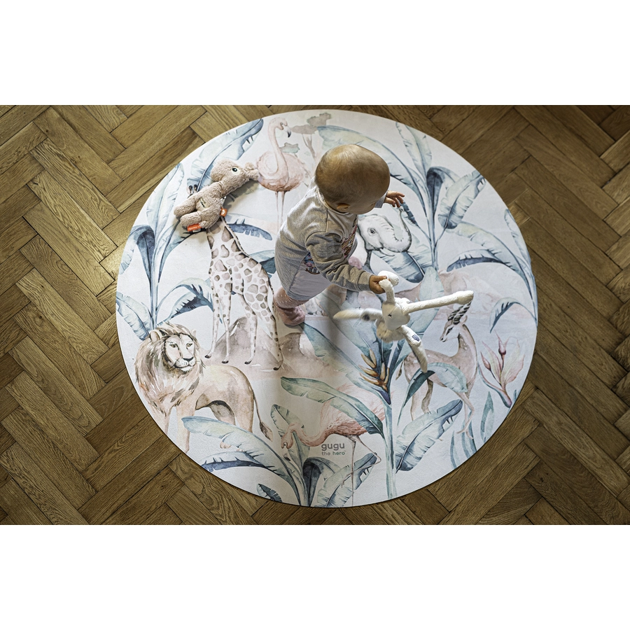 gugu the hero Spielmatte aus Naturkautschuk African Life 118 cm