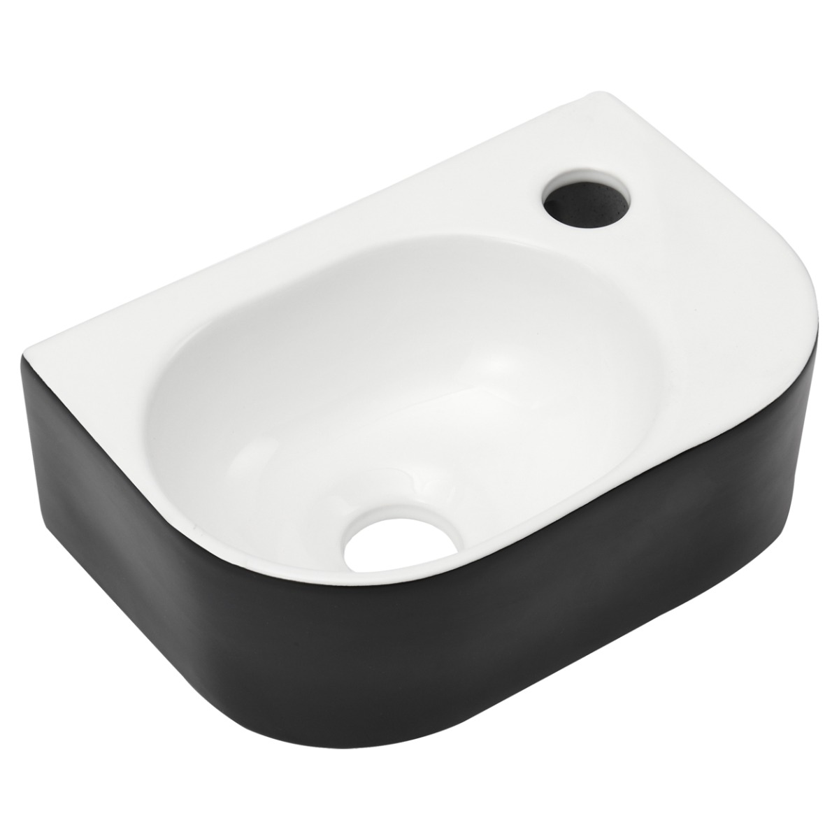 Differnz Lina keramische fontein 30cm zwart