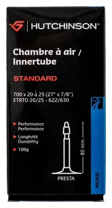 HUTCHINSON Chambre à Air STANDARD  700 x 20 à 25mm Presta  80mm