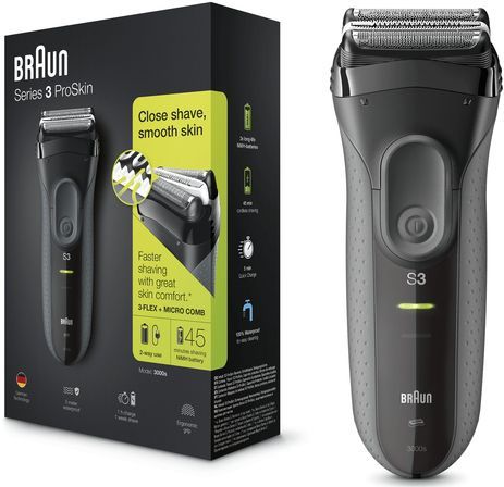 Braun Series 3 3000S Scheerapparaat Zwart