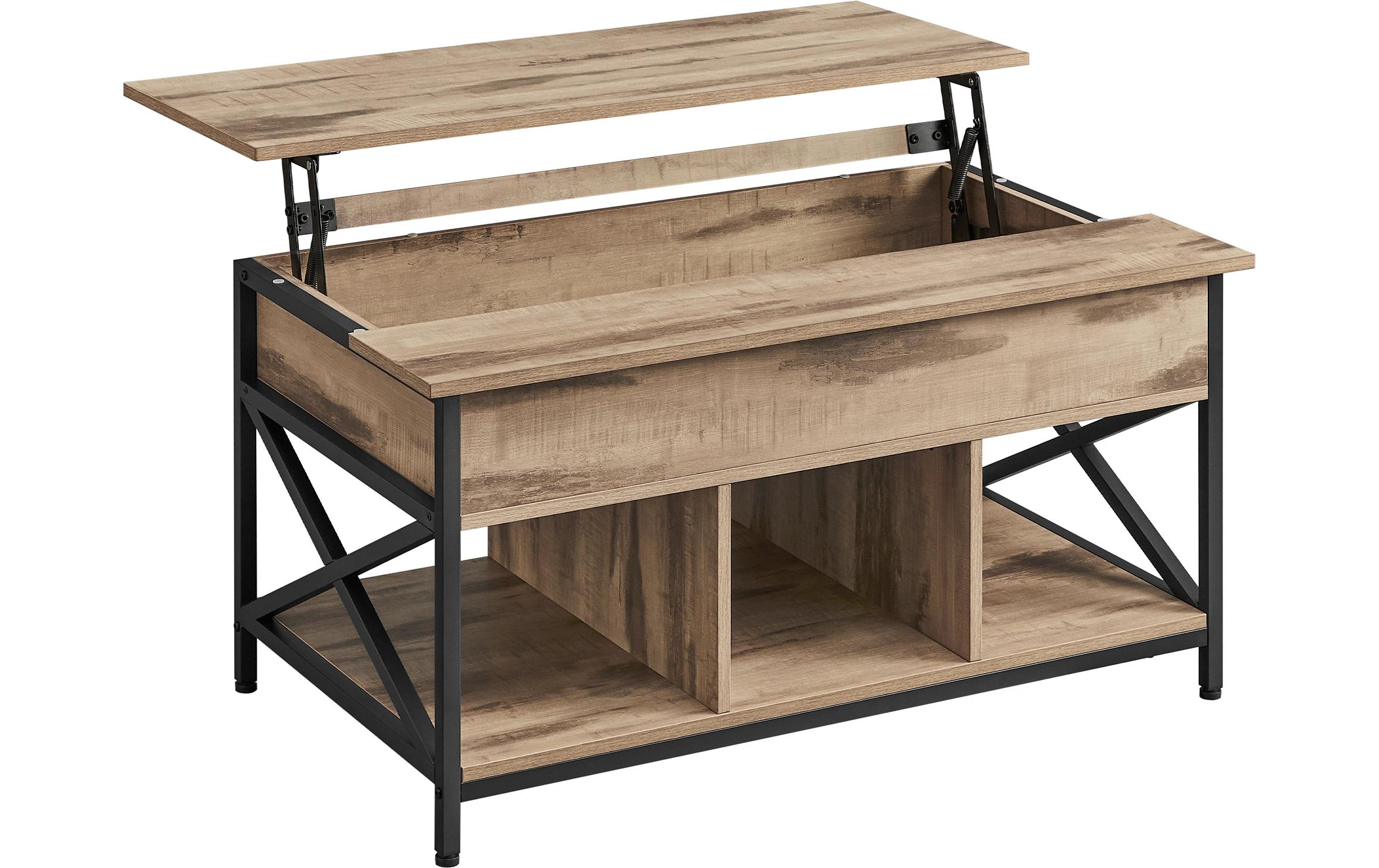 Couchtisch 100 x 48 cm/62 cm, Braun<br>Wohnzimmertisch