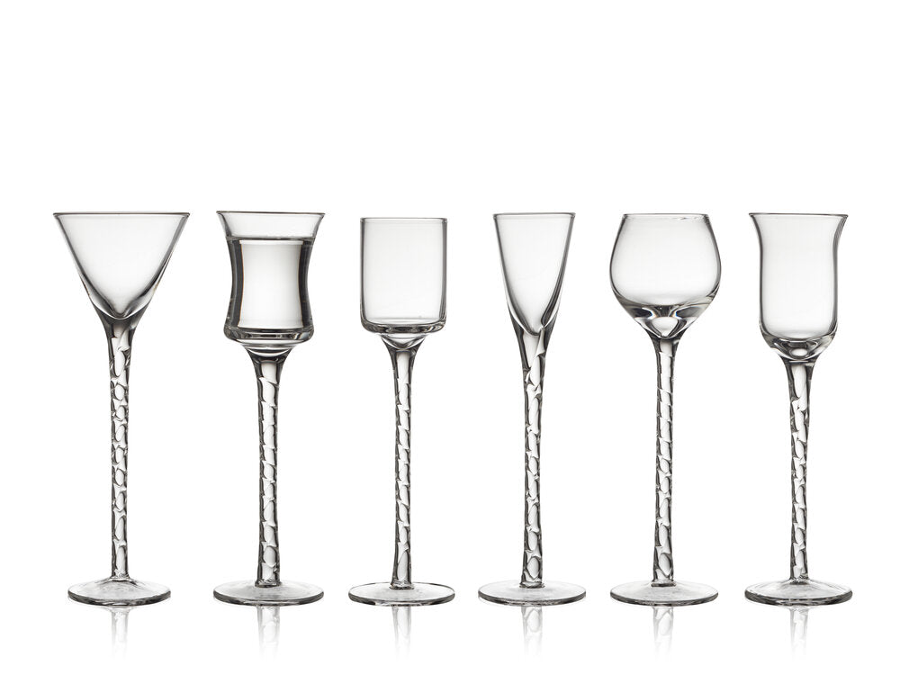 Lyngby Glas  Rom snapseglas - 6 stk.