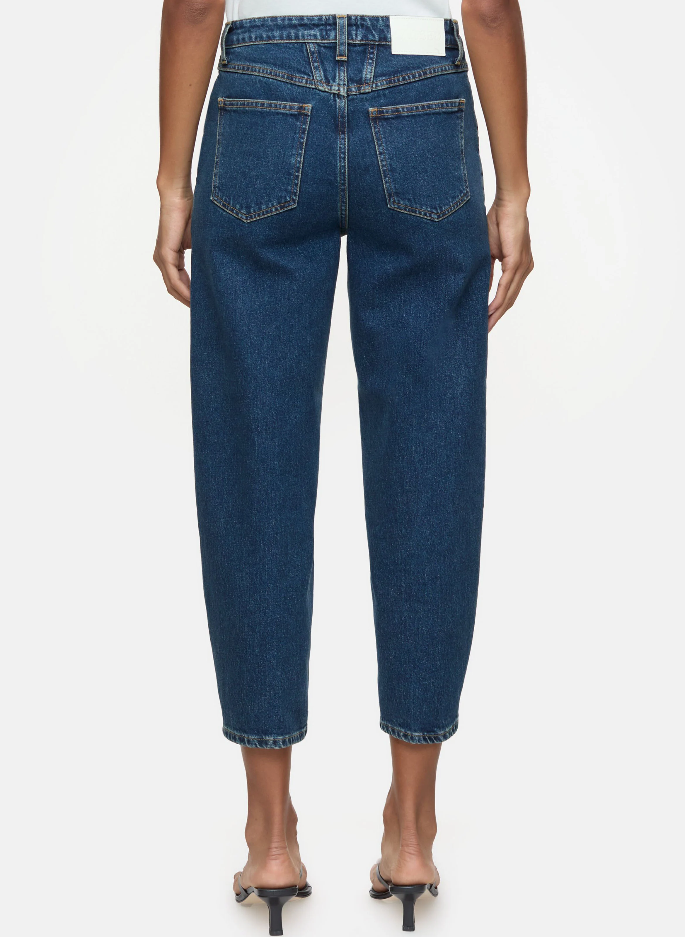 STOVER-X - Jean mom en coton stretch| Bleu