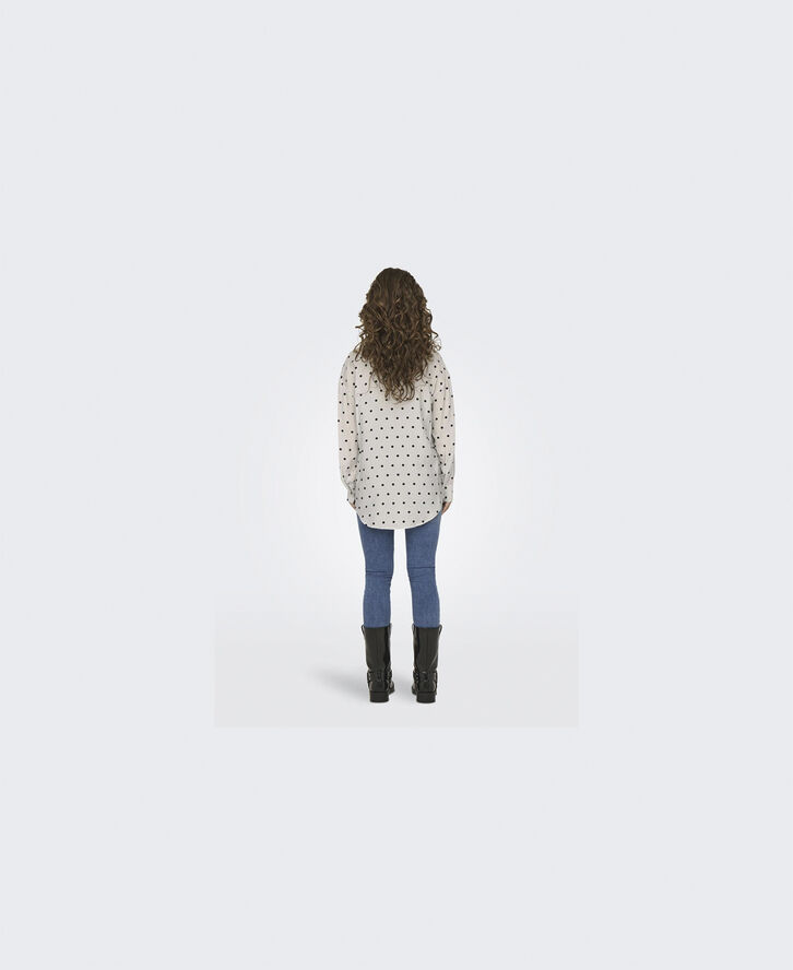 ONLY ONLLILIAN DOT BLOUSE WVN Blå