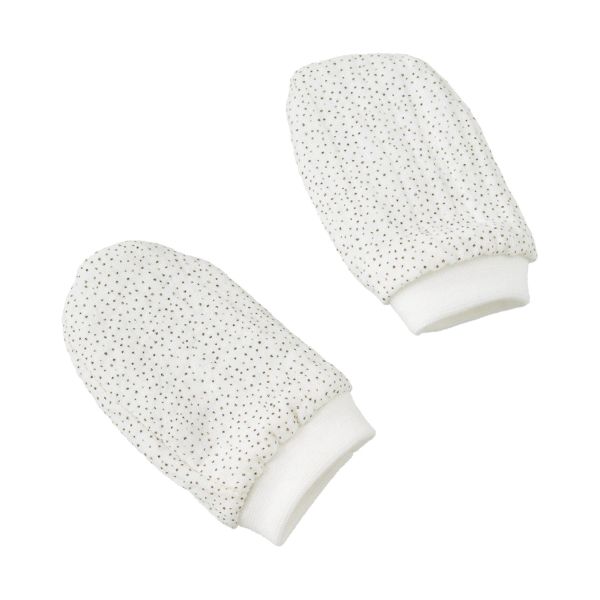 Cottonbaby Krabwantjes Sparkle Wit / Taupe