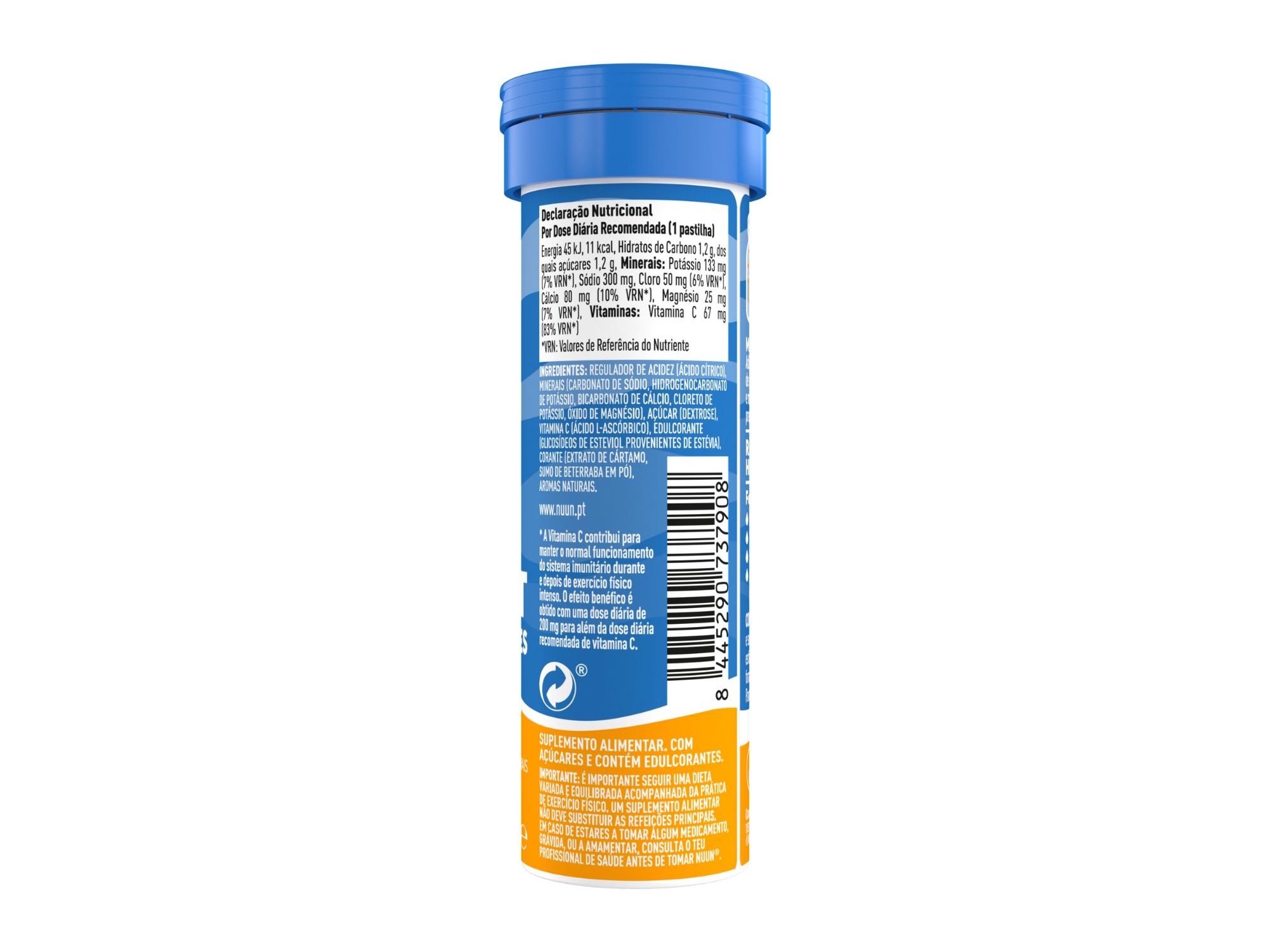 SUPLEMENTO NUUN SPORT LARANJA 10 PASTILHAS