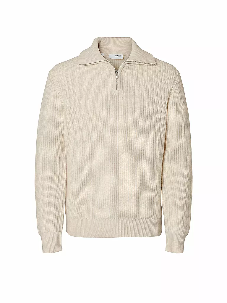 SELECTED Troyer Pullover SLHLAND creme