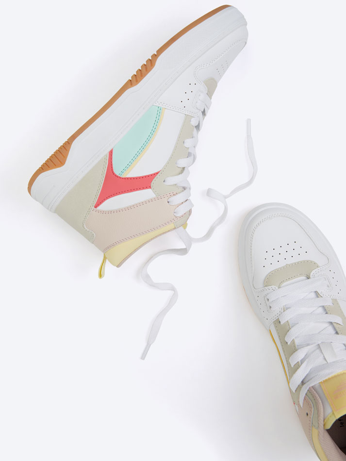 Tênis estilo bota de rua - Branco