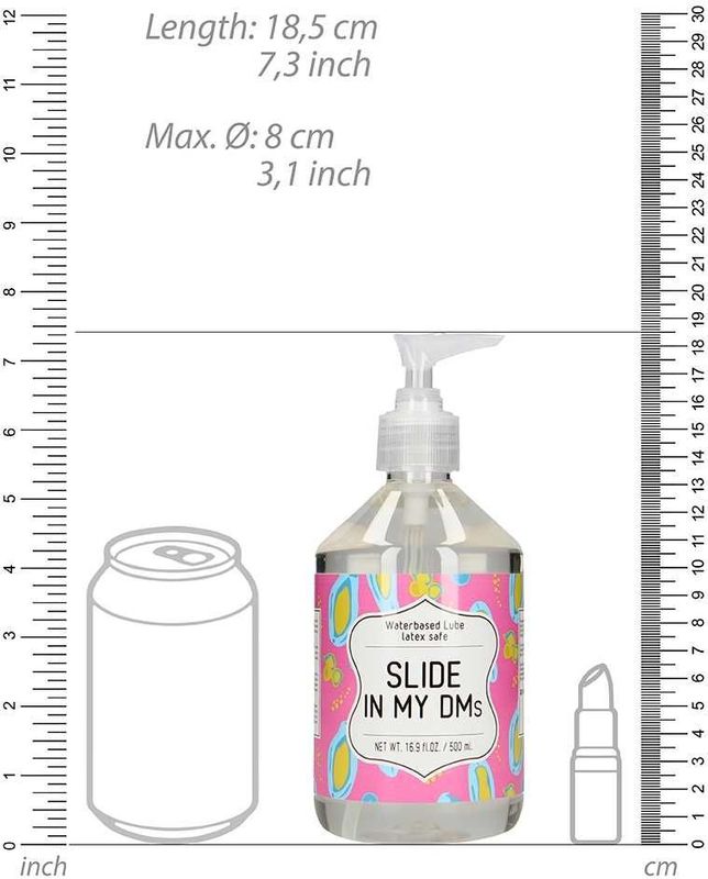 Waterbased Glijmiddel - SLIDE IN MY DMs - 500 ml