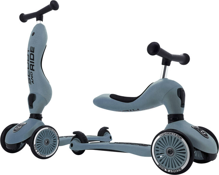 Scoot & Ride HIGHWAYKICK 1- STEEL Blå