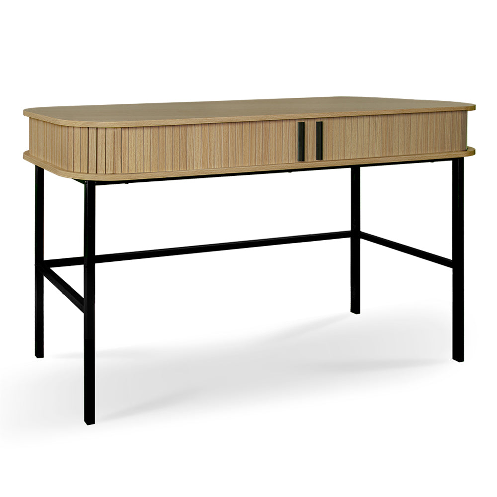 by fonQ basic Panel Bureau - B 120 cm - Eikenbruin