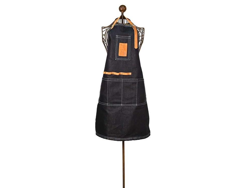 Tablier outils jardin en jean