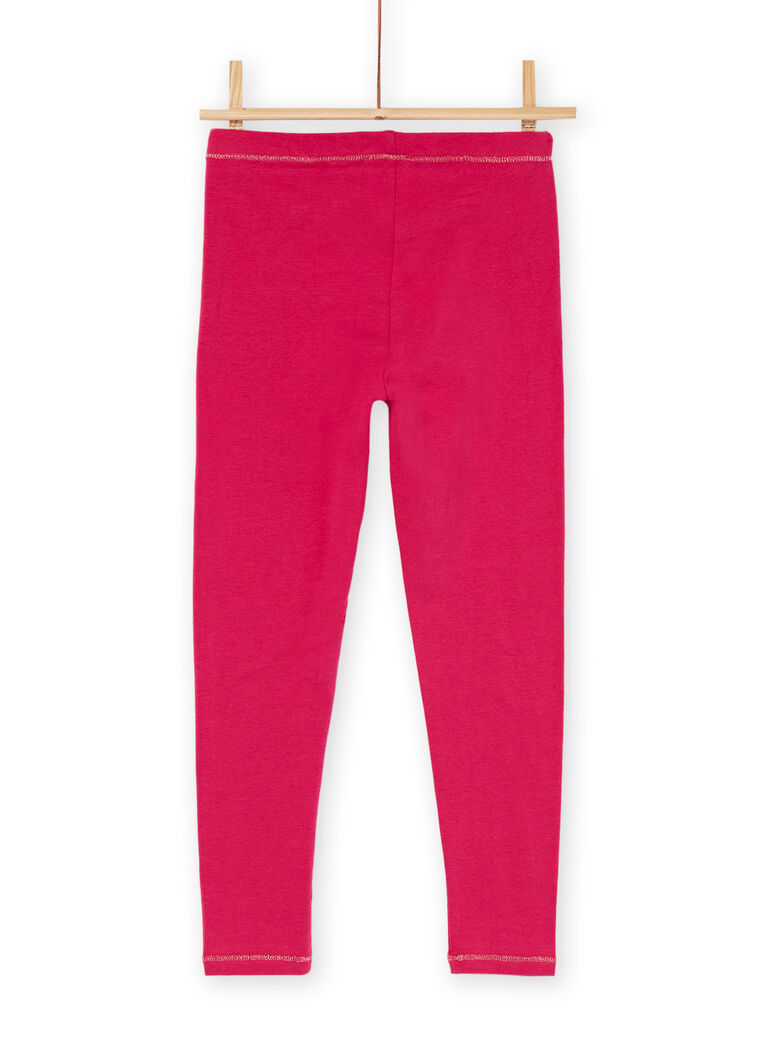 Legging rose foncé à taille élastiquée