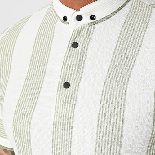 Polo Manches Courtes 1823 Vert Blanc