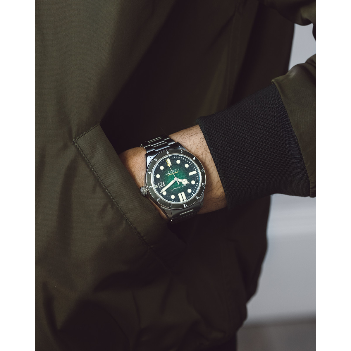 Montre SPINNAKER homme automatique bracelet acier argent