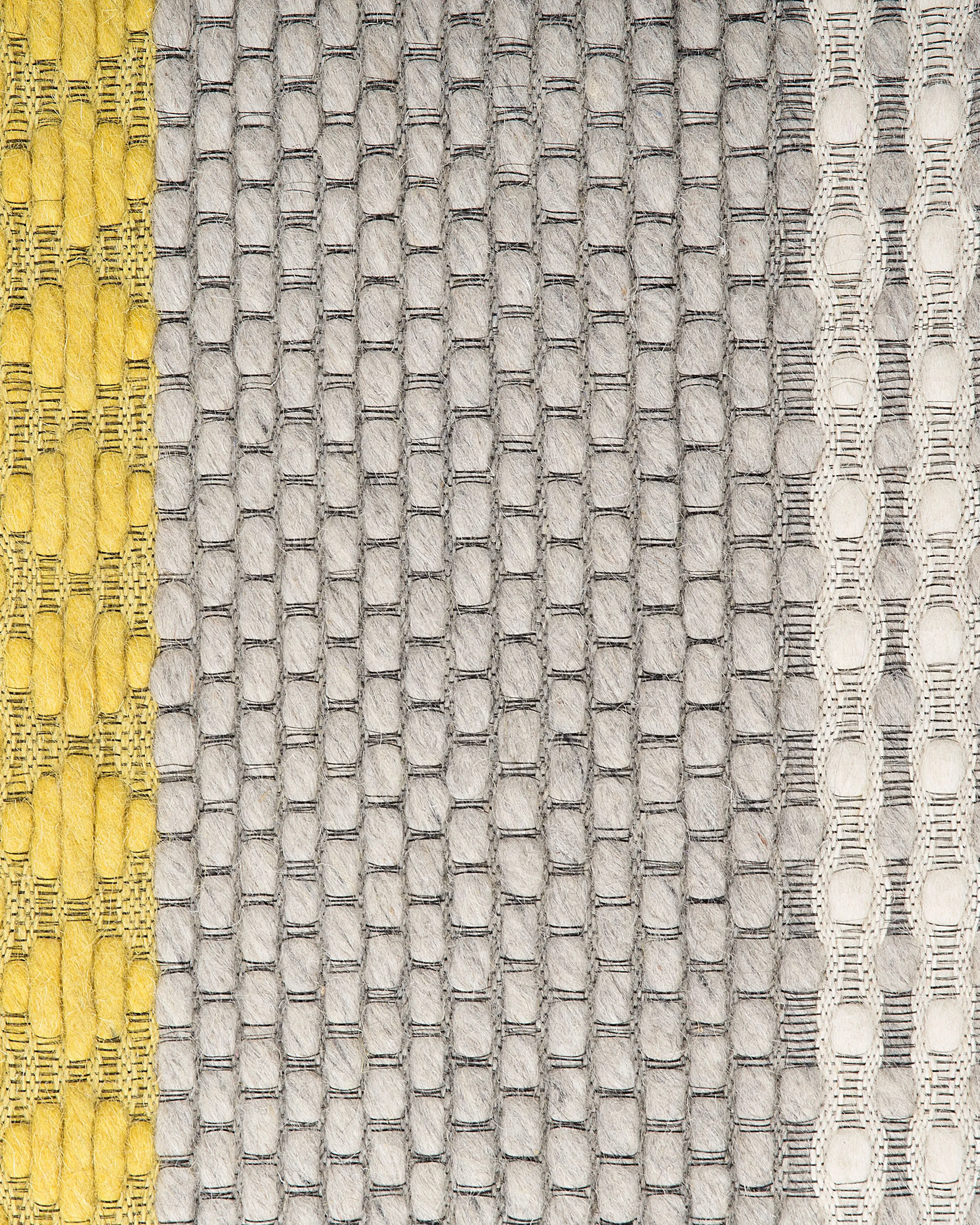 Vloerkleed AKKAYA Geel 140 x 200 cm Wol