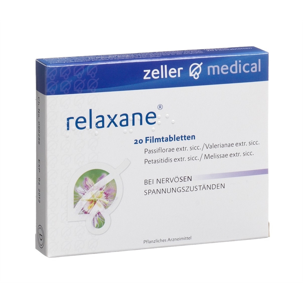 RELAXANE Filmtabl Blist 20 Stk<br>20 Stück, Blister, Filmtablette